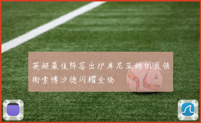 英超最佳阵容出炉库尼亚姆伯莫领衔索博沙德闪耀全场